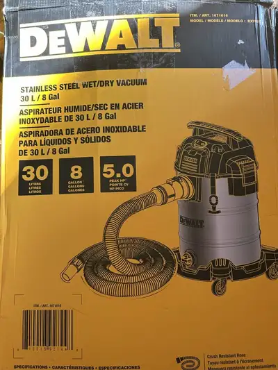 DEWALT DXV08S 8 Gallon Wet/Dry Vacuum, View more