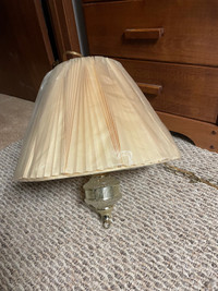 Retro 18” Beige Swag Lamp