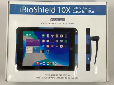 FutureNova iBioShield 10X Antimicrobial iPad Case, Rotary Handle, View more