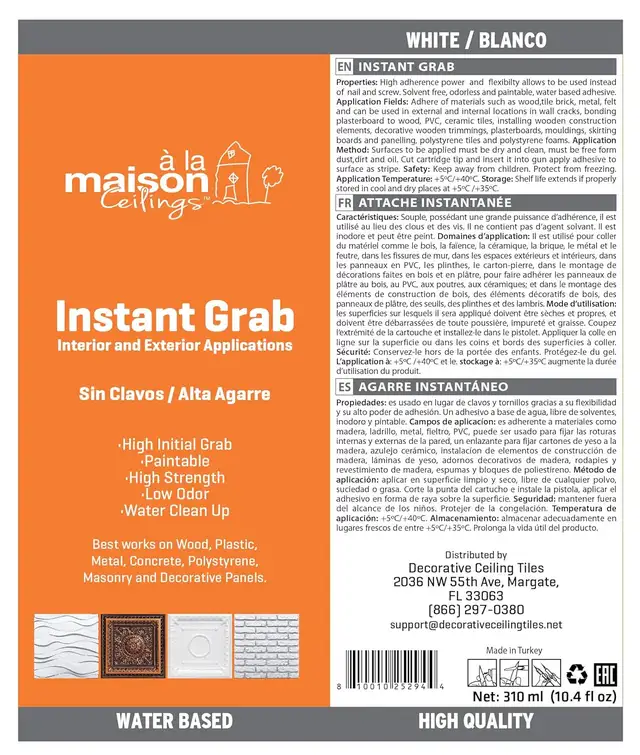 A la Maison Ceilings Instant Grab - Pack of 12, White in Painting & Paint Supplies in Hamilton - Image 4