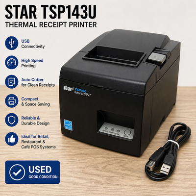Used Star Micronics TSP143U Thermal Receipt Printer, View more