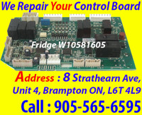 W10581605, W10504417 Control Board,  Repair,    KitchenAid
