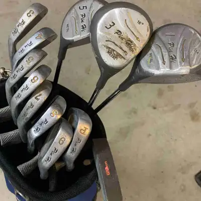clubs and bag, View more