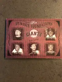 2005 Flair Dynasty Foundations Giants Card
