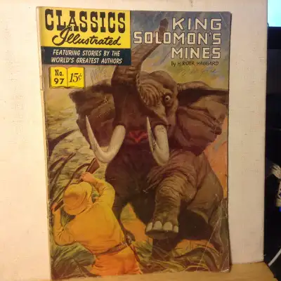 Vintage Classics Illustrated KING SOLOMON'S MINES No. 97, View more