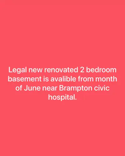 2 bedroom leagal basement