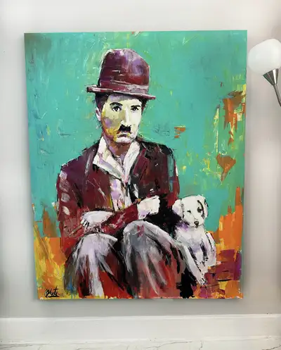 CHARLIE CHAPLIN - Acrylic Painting, View more