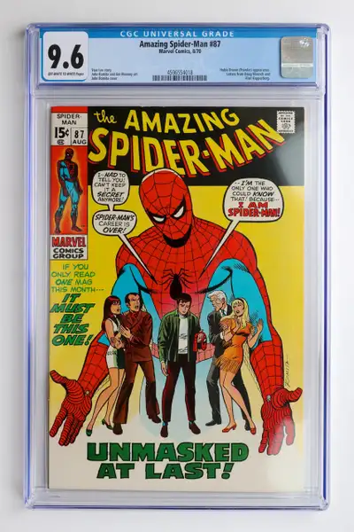 Amazing Spiderman 87 91 92 93 98 100 in CGC 9.4 9.6 Comics, View more