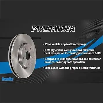 Bendix PRT5866 Brake Rotor-B07HK4JYJK in Other in Vancouver - Image 3