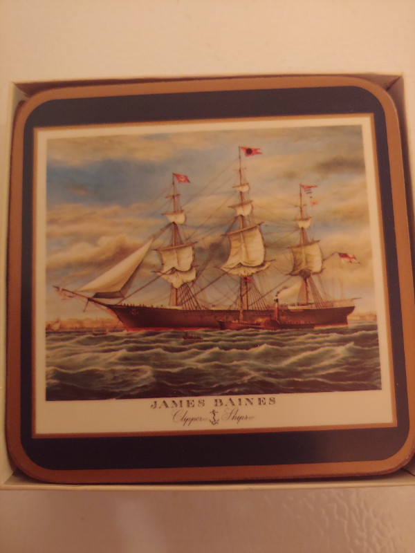 Pimpernel Clipper ships coasters in Arts & Collectibles in Oshawa / Durham Region - Image 3