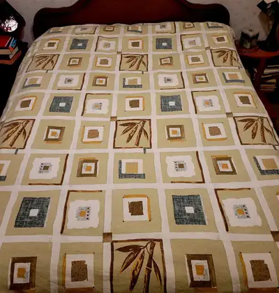 Twin Bed Wool Quilt with Cover, View more