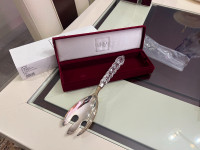 Mikasa Vintage Crystal Handle Silver Plated Serving Fork!
