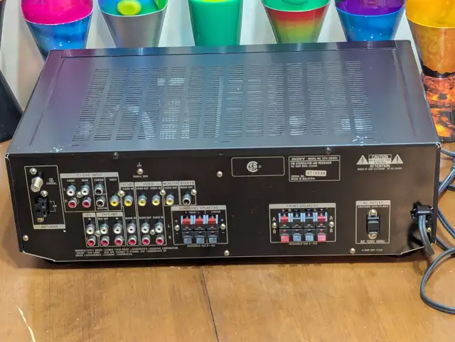 Amplifier House Stereo Receiver 1998 Sony STR-DE425  250 Watts in Stereo Systems & Home Theatre in Red Deer - Image 8