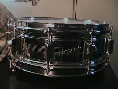 CIRCA 1964 "7"LINE "ROGERS DYNASONIC" HEAVY BRASS CUSTOM BUILT, View more