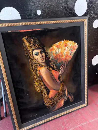 Vintage  Velvet Painting, View more