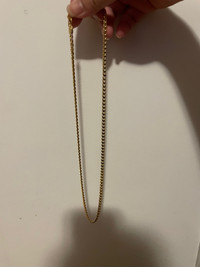 Men’s 22 Inch Gold Chain Necklace
