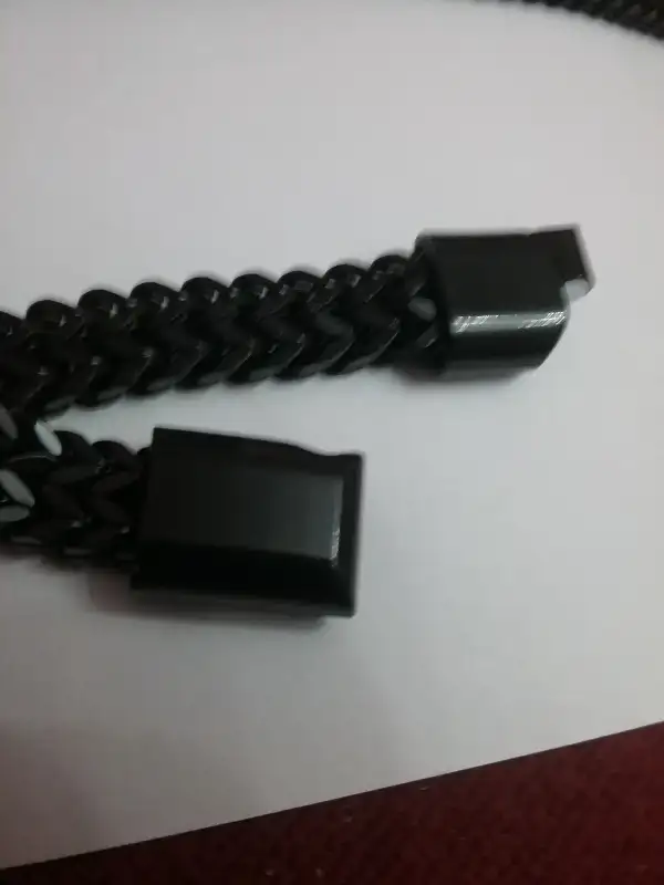 mens stainless steel braclet's black chain link in Jewellery & Watches in City of Halifax - Image 5