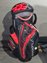 Maxfli 4.0 U Series Red/Black Golf Cart Bag Exc shape