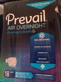 Prevail Air Night Stretch Briefs size 2 L/XL