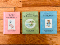 Vintage Beatrix Potter Children's Kids 3 Hardcover Book Series