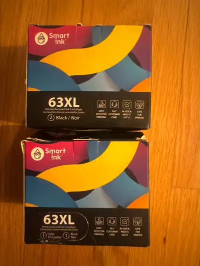 smart ink - 63XL 1 Color 1 Black + 63XL Black, View more