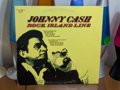 Johnny Cash Rock Island Line Vintage Vinyl Album 1971, View more