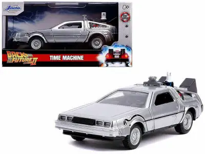 JADA BACK TO THE FUTURE TIME MACHINE DELOREAN CAR 1:32 NEW MINT!, View more