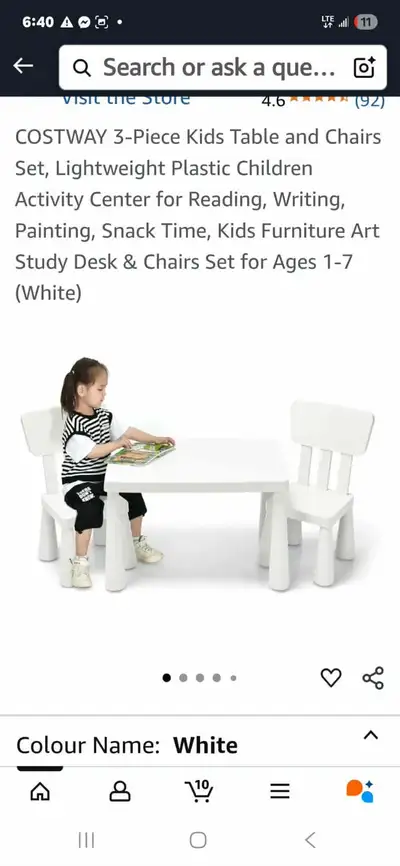 3 piece kids table and chairs , View more