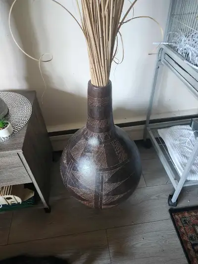 African style large heavy vase , View more