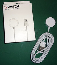 BRAND NEW GENERIC APPLE WATCH 2m WHITE MAGNETIC CHARGING CABLE