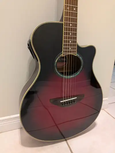 Yamaha APX700 DSR acoustic electric guitar, View more
