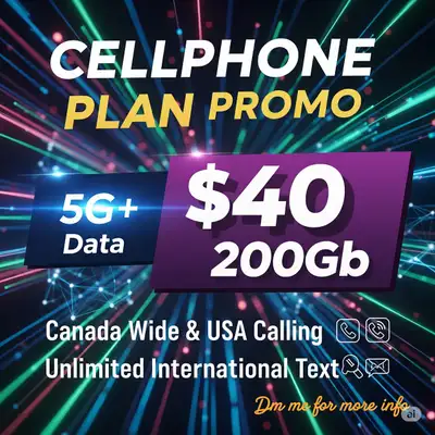 200GB + 5G+ Network – $40, View more