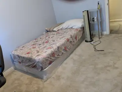 This is a comfortable, mid-sized room (roughly 12 feet by 9.5 feet) for one person, preferably a stu...