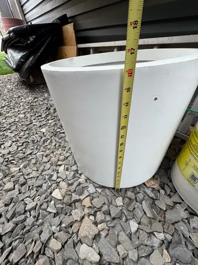 large white ceramic plant pot , View more