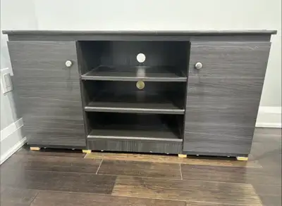 Grey Wood TV Stand, View more