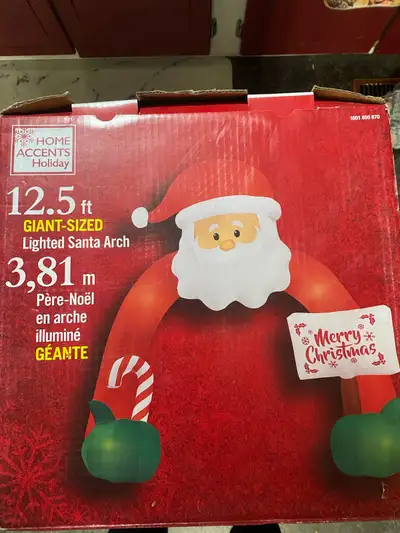 12.5’ GIANT-SIZED SANTA ARCH, View more