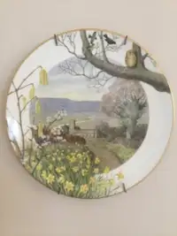 Assiettes décoratives en porcelaine Royal Worcester