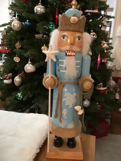 Santa’s workshop 14 inch Costal King Nutcracker, View more