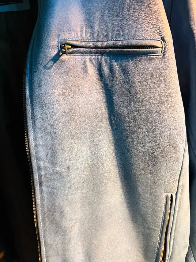 New Blue and gun medal traces in color XL, real leather in Men's in Oakville / Halton Region - Image 3