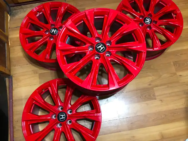 4 mags rouge pour honda in Tires & Rims in Laval / North Shore - Image 4