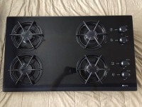 Black Glass Maytag CSG9000CAB plug-in gas stove