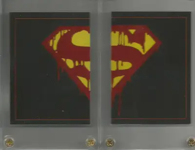 death of superman insert card set (2) 60.00 or best offer cash only