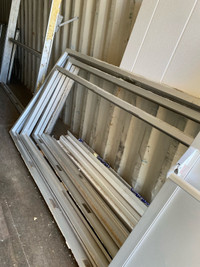 Used glass doors with frames 