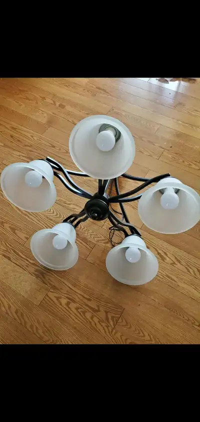 Chandelier sets and one single light for sale $40., View more