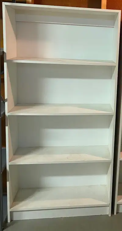 White shelving unit, View more