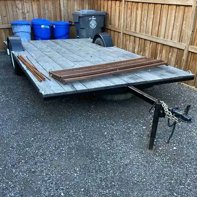 13ft by 88inch homemade trailer. Build to haul around ATVs. Frame is supper strong. Trailer comes wi...