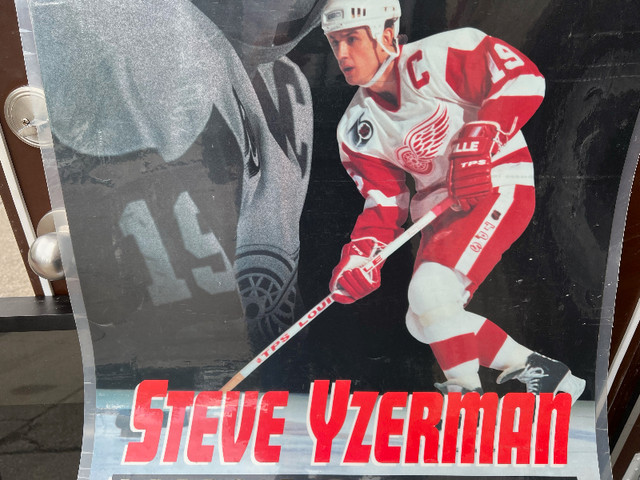 3 DETROIT RED WINGS LAMINATED POSTERS YZERMAN SHANAHAN FEDOROV in Arts & Collectibles in Mississauga / Peel Region - Image 4