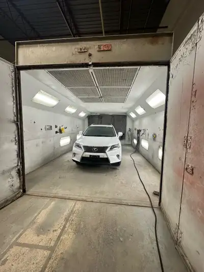 Selling my paint booth, moving out this month and it has to go. Asking 12,000 come with the exhaust...