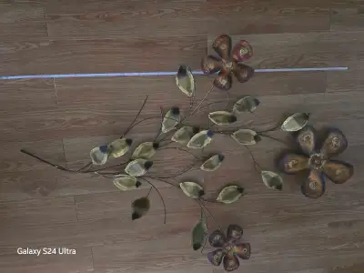 Vintage copper and brass wall deco, View more