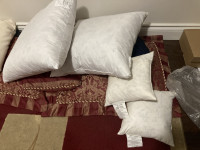 Waterfowl feather pillows (4 in total)
